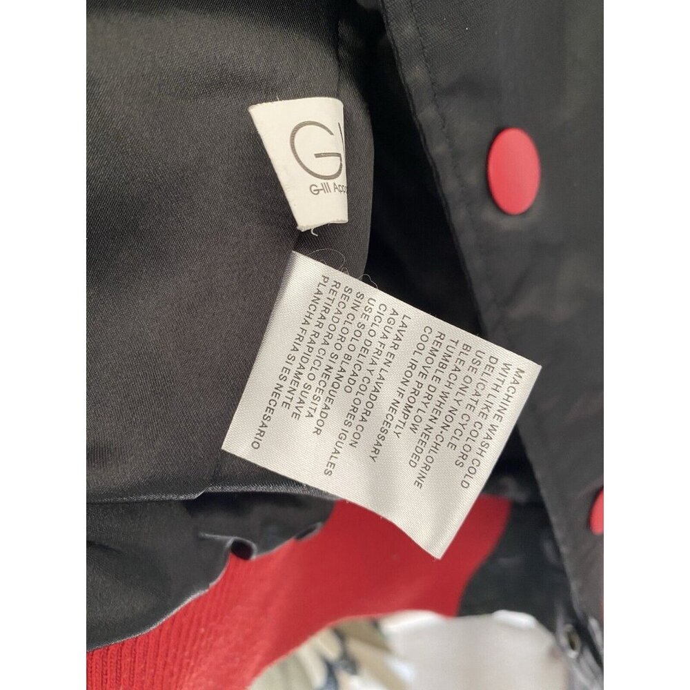 Chicago Bulls Starter Black Label Satin Jacket Men's L G-III Shoe City Exclu NBA - Picture 10 of 11